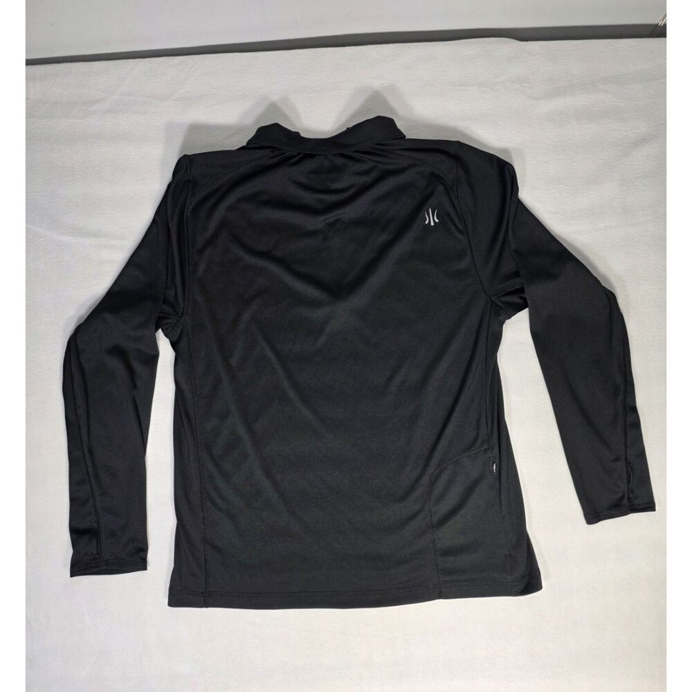 Rhone Peloton Polartec Grid 1/4 Zip Pullover Mens Large Black Running Shirt